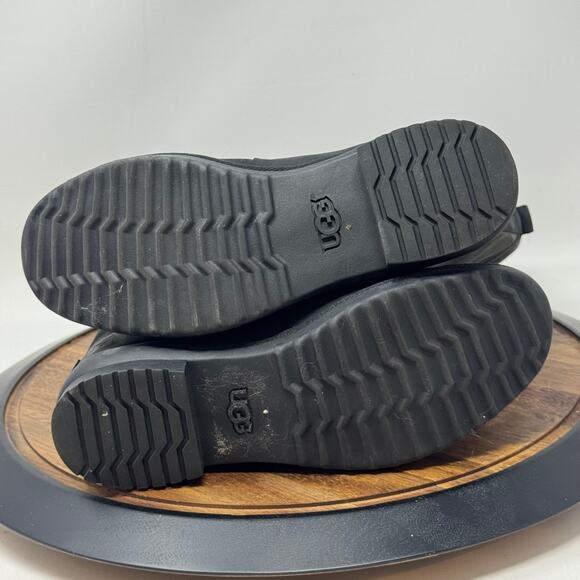 UGG BRYSTL Tall Waterproof Lace Up Grey/Black Snow Boots Women's Size 9 - Picture 6 of 9